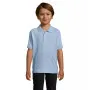 Children's light blue polo shirt Enjoy