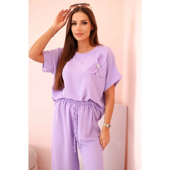 Moteriškas šviesiai violetinis komplektas Loren 31920