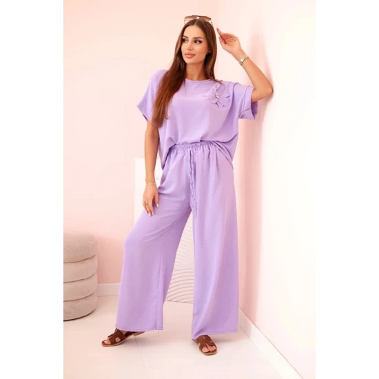 Moteriškas šviesiai violetinis komplektas Loren 31920