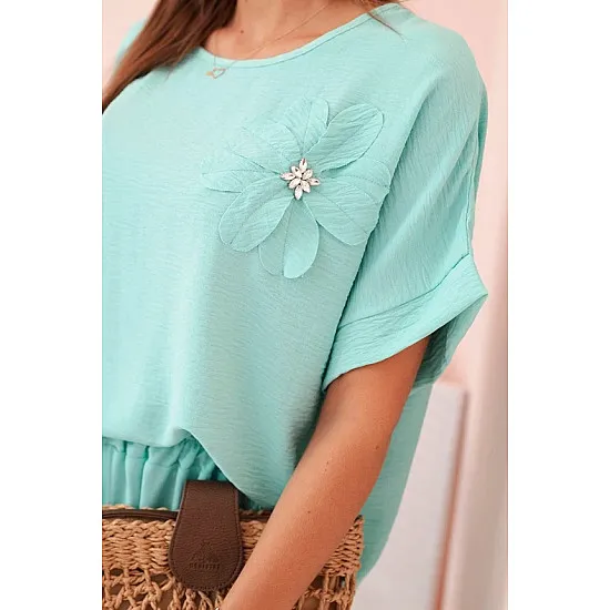 Women's mint set Loren 31919