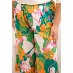 Moteriškos kelnės su oranžine detale Balis