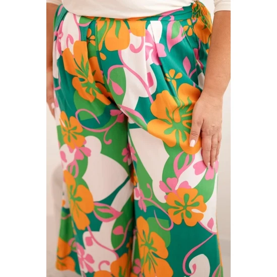 Moteriškos kelnės su oranžine detale Balis 33248