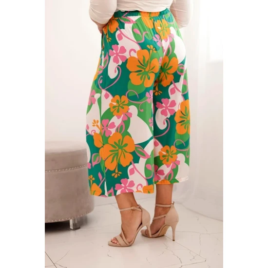 Moteriškos kelnės su oranžine detale Balis 33248