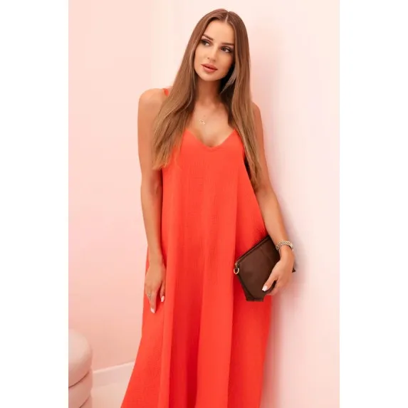Naiste heleroosa õlapaeltega kleit Trivor 32362