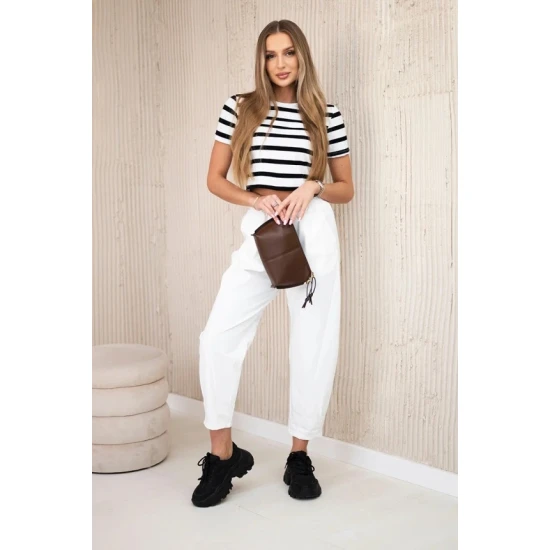 Moteriškos baltos kelnės Punto 30997