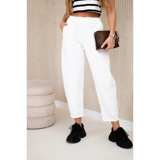 Moteriškos baltos kelnės Punto 30997