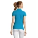 Moteriški mėlyni polo marškinėliai Passion PK11343