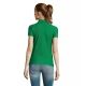 Moteriški tamsiai žali polo marškinėliai Passion PK11343