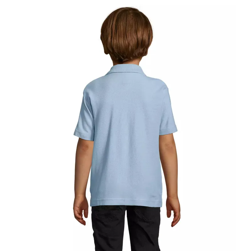 Children's light blue polo shirt Enjoy T-shirt