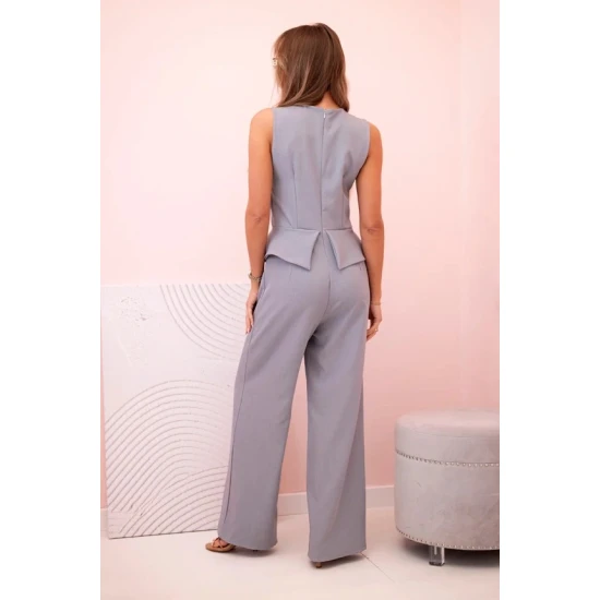 Moteriškas pilkos spalvos kombinezonas Brook Kombinezonai