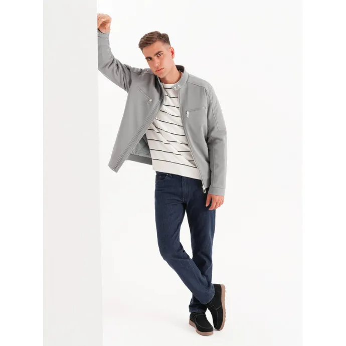Men's grey jacket Talin V3 OM-JALP-0157
