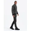 Men's bomber jacket in black Norvi V2 OM-JADJ-0163