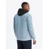 Men's bomber jacket in blue Norvi V3 OM-JADJ-0163