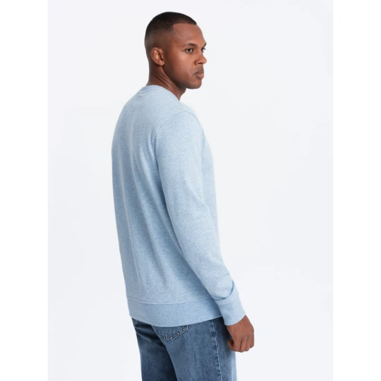 Vyriškas šviesiai mėlynas megztinis Montecarl V3 OM-SSNZ-0163