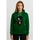 Moteriškas žalias džemperis Lenkija kaukolė PK4033