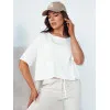 Women's oversized white T-shirt Eling T-shirt