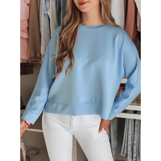 Moteriška šviesiai mėlyna palaidinė su pakabuku Nubiss RY2803