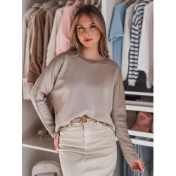 Moteriška rusva palaidinė su pakabuku Nubiss