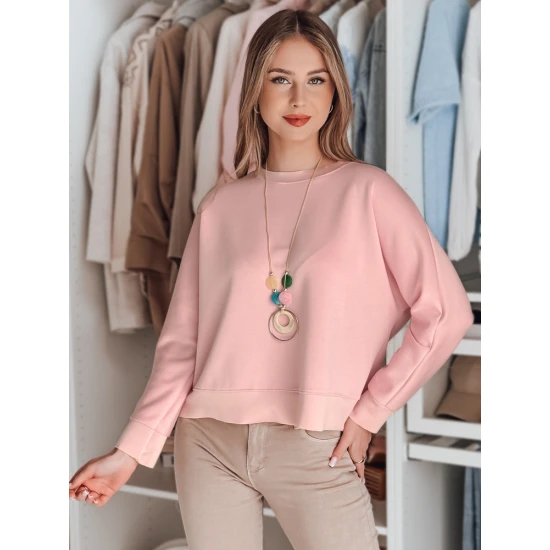 Moteriška rožinė palaidinė su pakabuku Nubiss RY2799