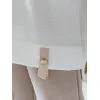Women's oversized white Shine T-shirt RY2913