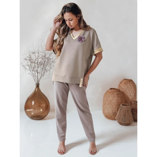 Moteriška oversize tipo rudi marškinėliai Shine RY2911