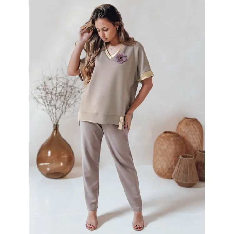 Moteriška oversize tipo rudi marškinėliai Shine RY2911