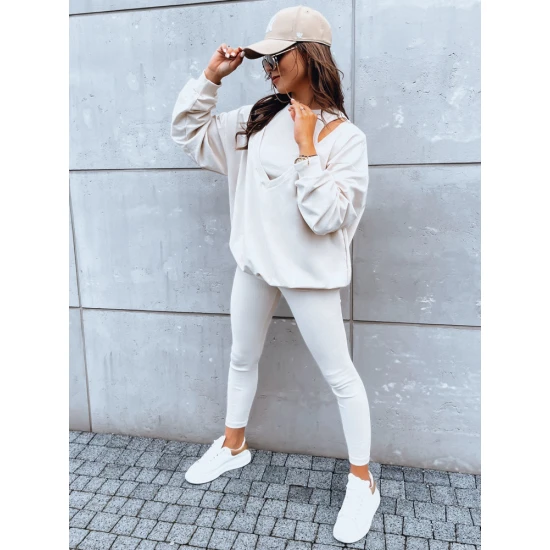 Trijų dalių moteriškas rusvas komplektas Astral AY0893