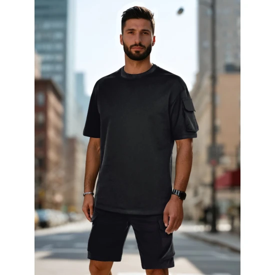 Vyriškas juodas sportinis komplektas Track AX0799