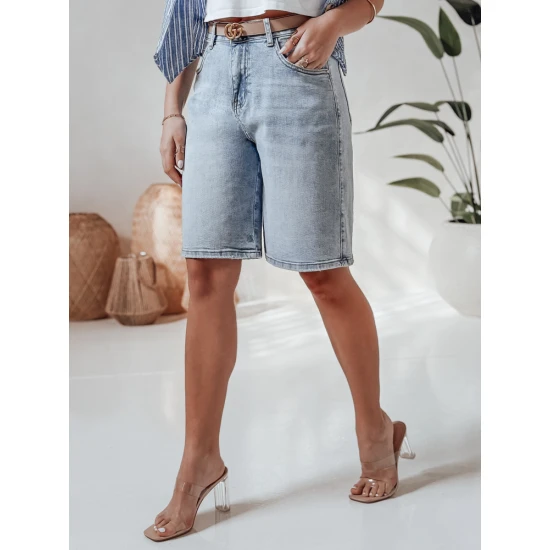 Moteriški mėlyni džinsiniai šortai Kelsey Šortai | Bridžai