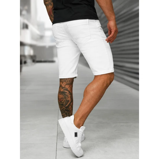 Vyriški balti džinsiniai šortai Bost O/UM873