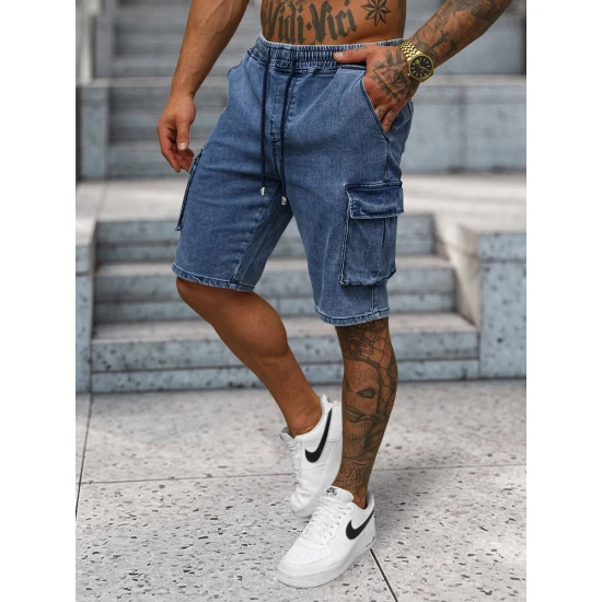 Vyriški džinsiniai mėlyni šortai Walker NB/MP0313B