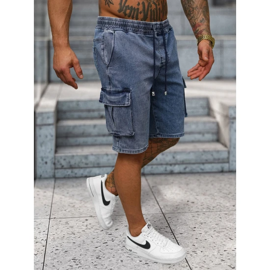 Vyriški džinsiniai mėlyni šortai Walker NB/MP0313B