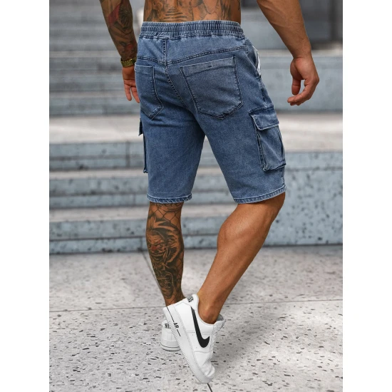 Vyriški džinsiniai mėlyni šortai Walker NB/MP0313B