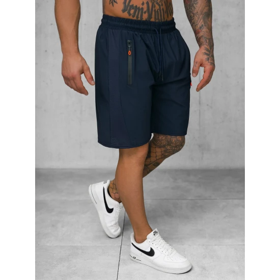 Vyriški tamsiai mėlyni sportiniai šortai Angus JS/12K1803/25