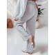 Moteriškos šviesiai pilkos spalvos laisvalaikio kelnės Fiona UY2646
