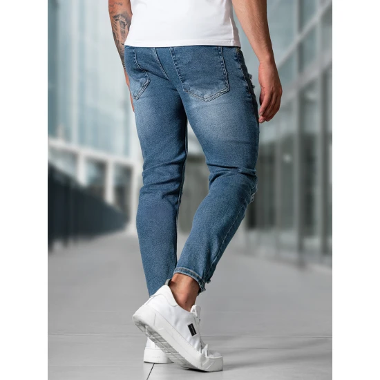 Vyriški mėlyni džinsai Aden Džinsai ir Jogeriai