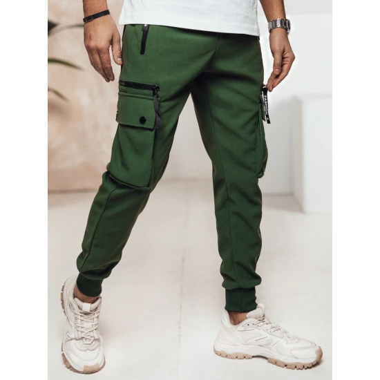 Vyriškos tamsiai žalios kelnės Rosko UX4467