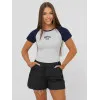 Women's black t-shirt Seattle USA JS/R61627