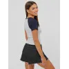 Women's black t-shirt Seattle USA JS/R61627