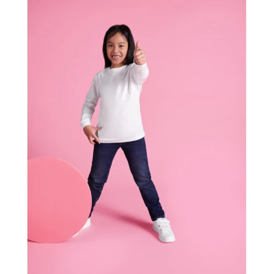Vaikiški balti polo marškinėliai ilgomis rankovėmis Carpechild Marškinėliai | Polo Roly