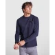 Vyriški tamsiai mėlyni marškinėliai ilgomis rankovėmis Shiba Marškinėliai | Polo Roly
