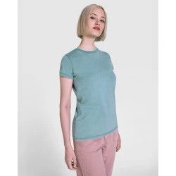 Moteriški žalios spalvos marškinėliai FIYI