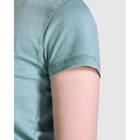 Moteriški žalios spalvos marškinėliai FIYI Marškinėliai | Polo