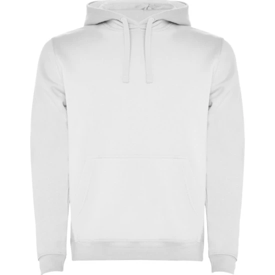 Baltas džemperis su gobtuvu Urban Džemperiai su gobtuvu