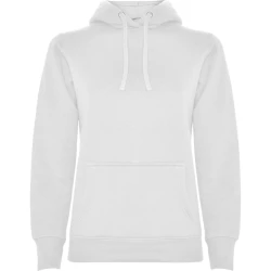 Moteriškas baltas džemperis su gobtuvu Urban women