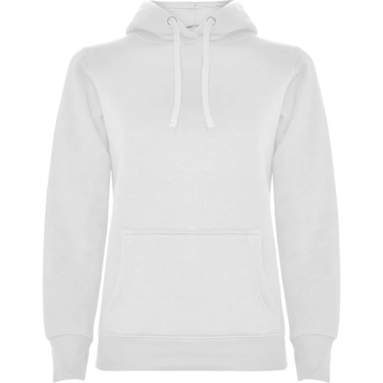 Moteriškas baltas džemperis su gobtuvu Urban women Džemperiai su gobtuvu Roly