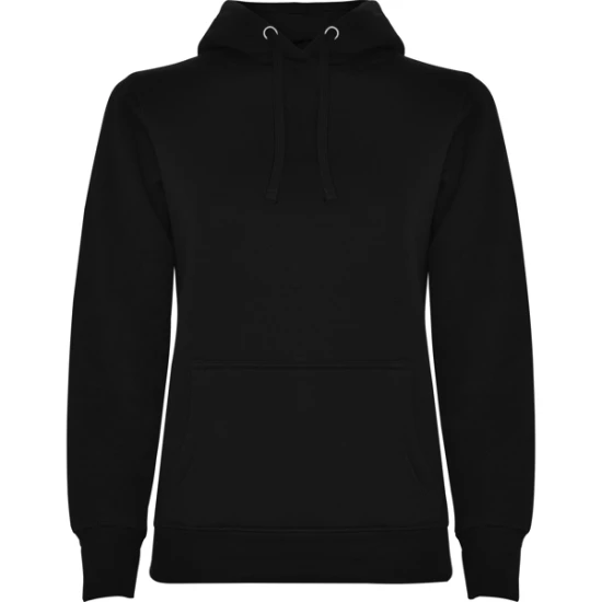 Moteriškas juodas džemperis su gobtuvu Urban women Džemperiai su gobtuvu Roly