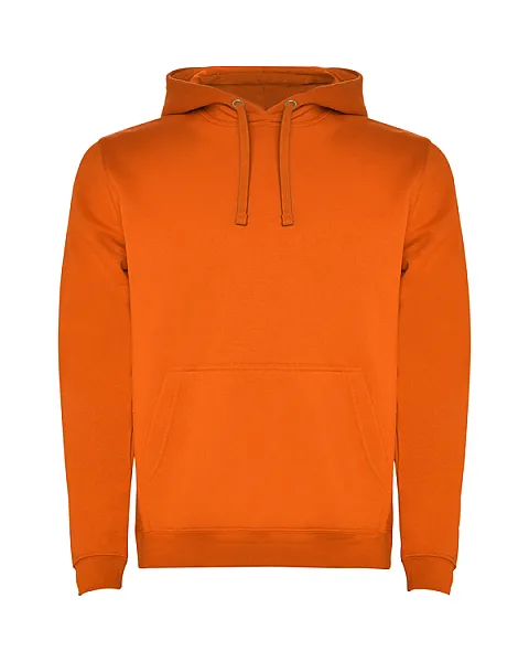 Oranžinis džemperis su gobtuvu Urban