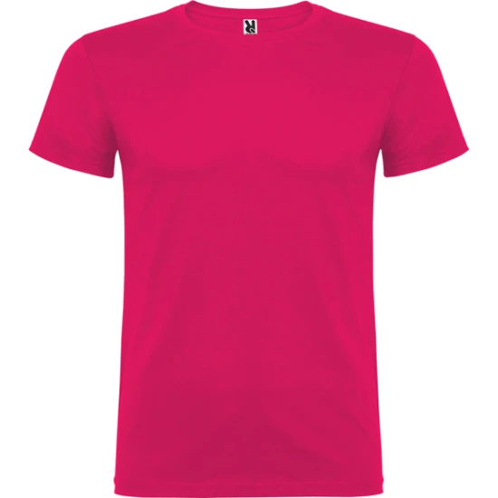 Vyriški ryškiai rožinės spalvos marškinėliai Beagle Marškinėliai | Polo Roly