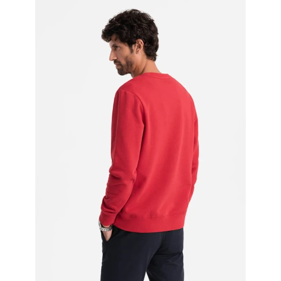 Vyriškas raudonas džemperis Solan Džemperiai be gobtuvo